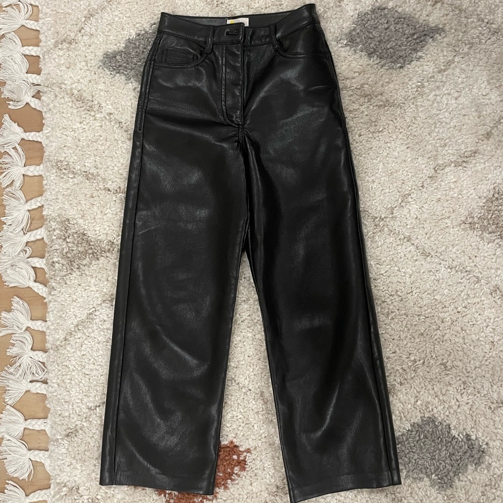Aritzia Vegan Leather Melina Pants